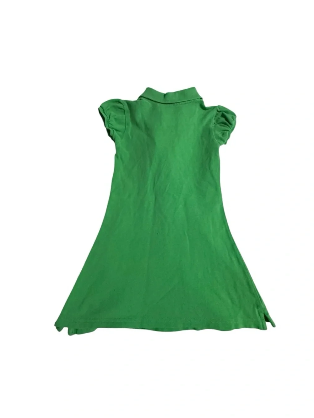 Ralph Lauren Bright Green Polo Dress with Button Placket